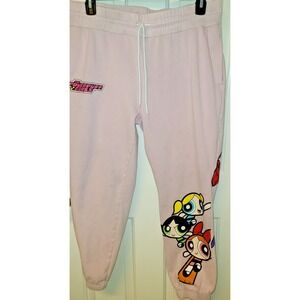 Powerpuff Girls Womens Jogger Sweatpants Pink Size XXXL